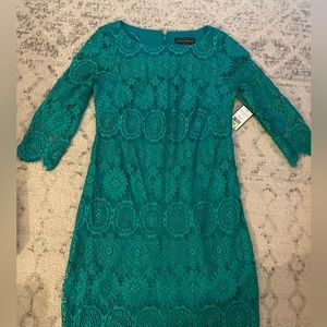 NWT Lace Dress in Turquoise